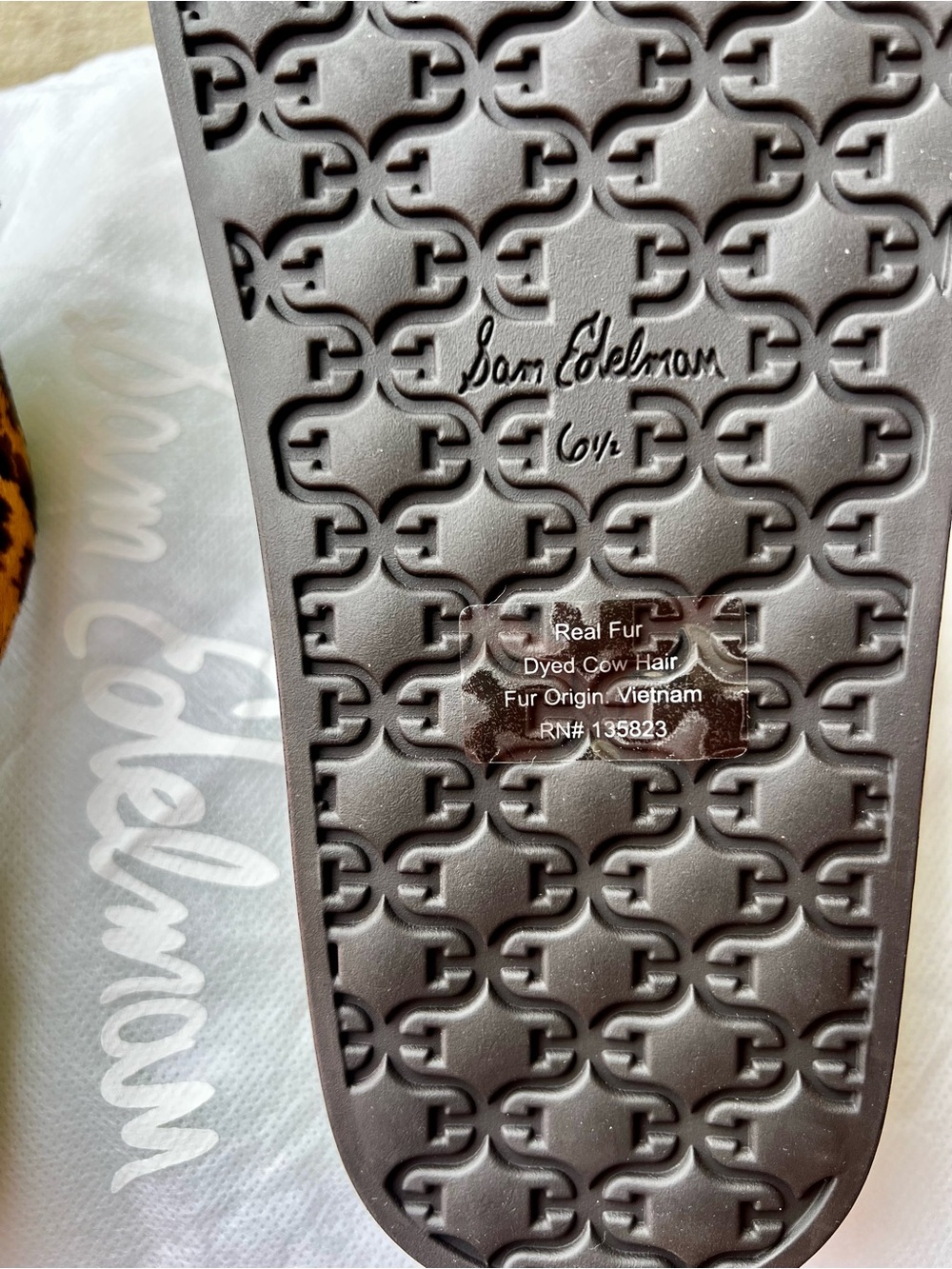 Sam Edelman Leopard Print Slide Sandals (Darla) - Picture 5 of 8